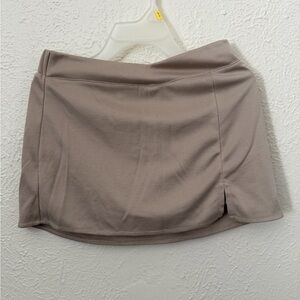 Source Unknown Taupe Mini Skort